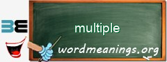 WordMeaning blackboard for multiple